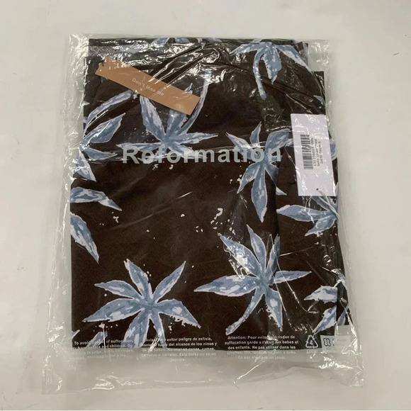 NWT Reformation Linen Dress Selia Midi Desert Palm Brown Size S - Picture 12 of 15